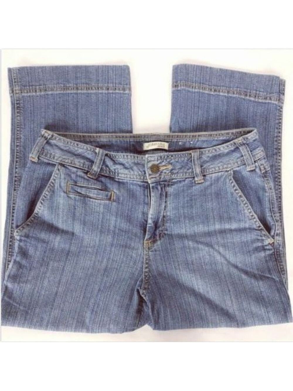 St Johns Bay Women's Capri Jeans Size 8 Stretch